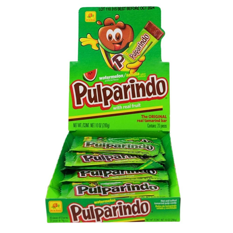 De La Rosa Pulparindo Tamarind Candy Watermelon - 20ct Box