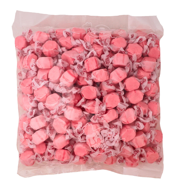 Salt Water Taffy-Strawberry Taffy Town 3kg - Bulk Candy Buffet Colour_Pink Gluten Free Individually Wrapped