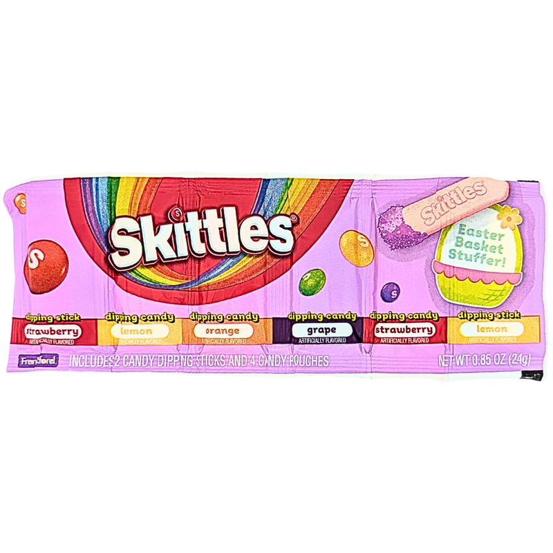 Skittles Easter Dig N Dips Strip Candy in Fruit Flavors - .85oz