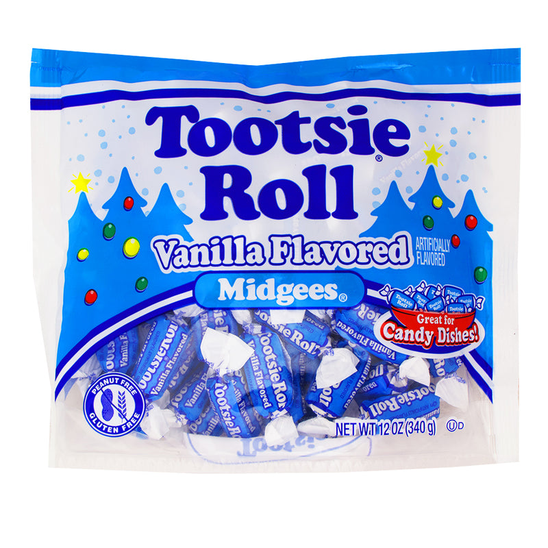 Tootsie Roll Vanilla Midgees - 12oz - Tootsie Roll - Tootsie Roll Vanilla Midgees - Tootsie Roll Candy - Christmas Candy
