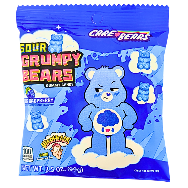 Warheads Sour Grumpy Bears - 4.5oz - Warheads - Warheads Candy - Warheads Sour Candy - Sour Candy - Warheads Sour Grumpy Bears - Warheads Grumpy Bears