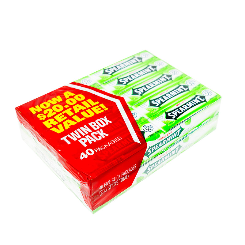 Wrigley's Spearmint 5 Stick - 40ct