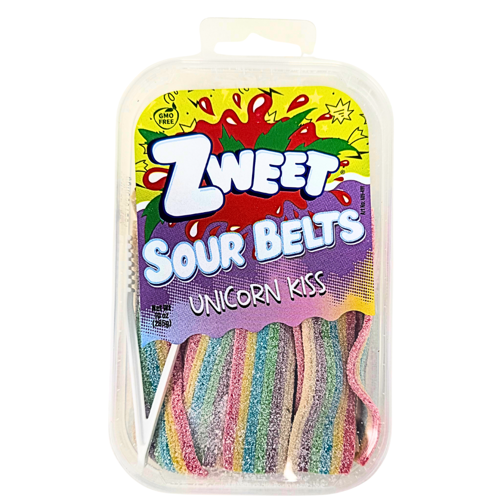 Zweet Sour Belts Unicorn Kiss - 10oz | Candy Funhouse – Candy