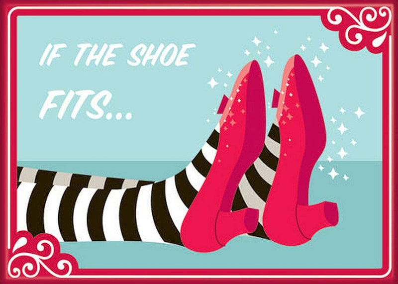 Funny Wizard of Oz Red Slipper Magnet