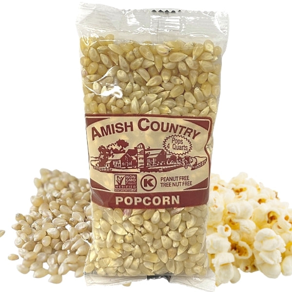 Amish Country Medium White Kernels Hulless Sample Size - 4oz