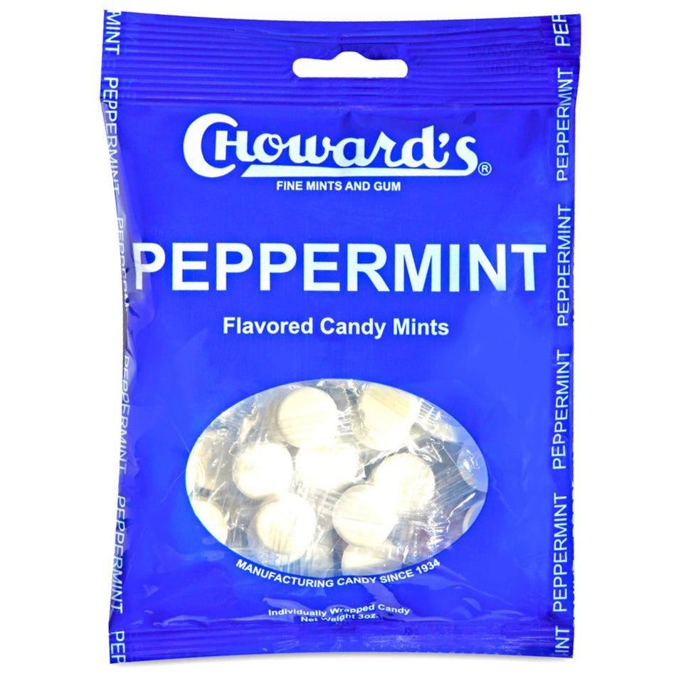 CHoward's Mints Peppermint - 3oz - Chowards - Chowards Candy - Mint Candy - Peppermint Candy