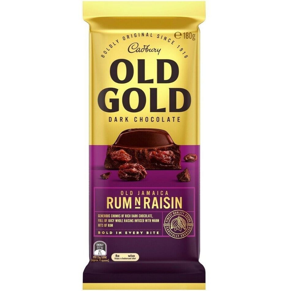 Australian Cadbury Chocolate Old Gold Jamaica - 180g