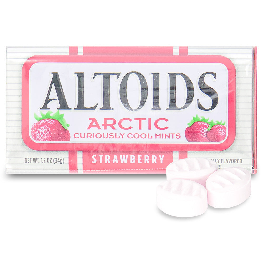 Altoids Arctic Strawberry Curiously Cool Mints – Candy Funhouse CA