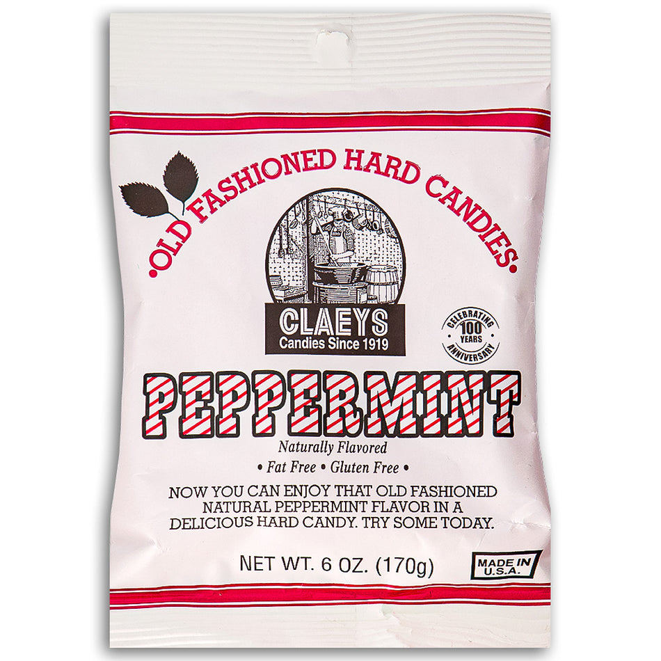 Claeys Peppermint Old Fashioned Hard Candies 170g Front