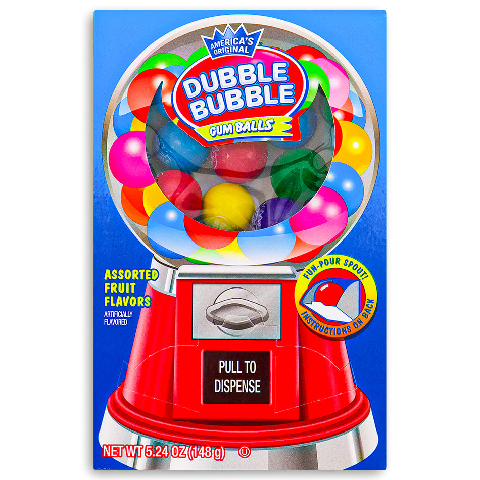 Dubble Bubble Gum Ball Machine Theatre Pack 5.24oz Front