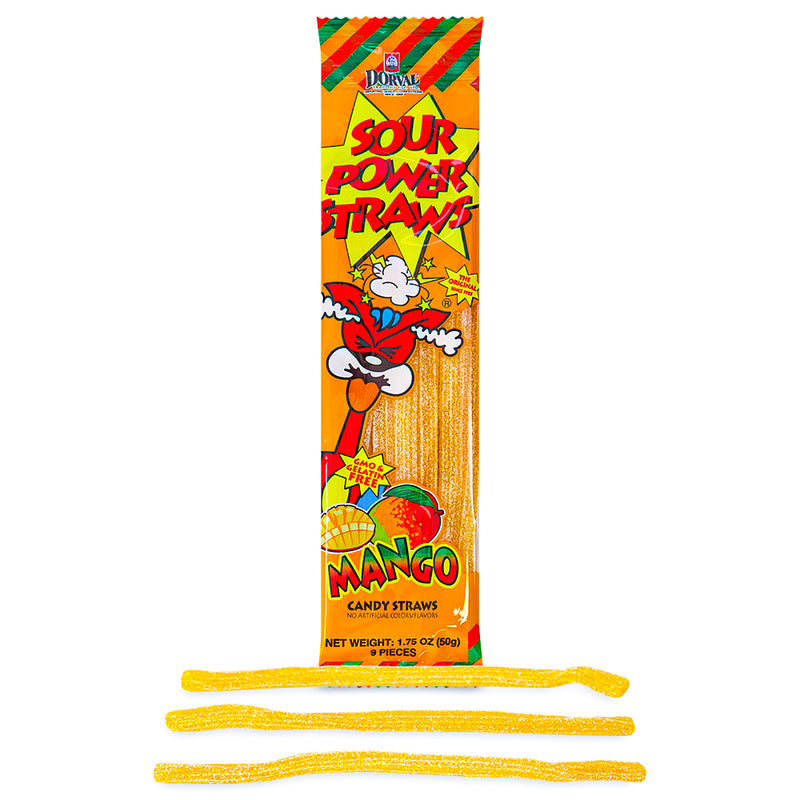 Sour Power Straws Mango 1.75oz