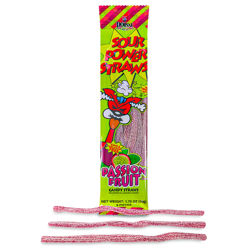 Sour Power Straws Passion Fruit 1.75oz