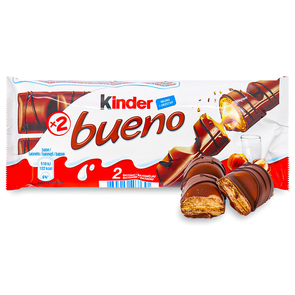 Kinder Bueno Mini, Milk Chocolate and Hazelnut Cream Bars