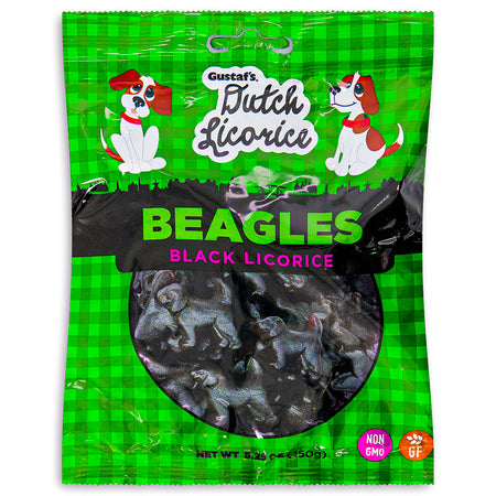 Gustaf's Dutch Licorice Beagles Candy 150 g Front
