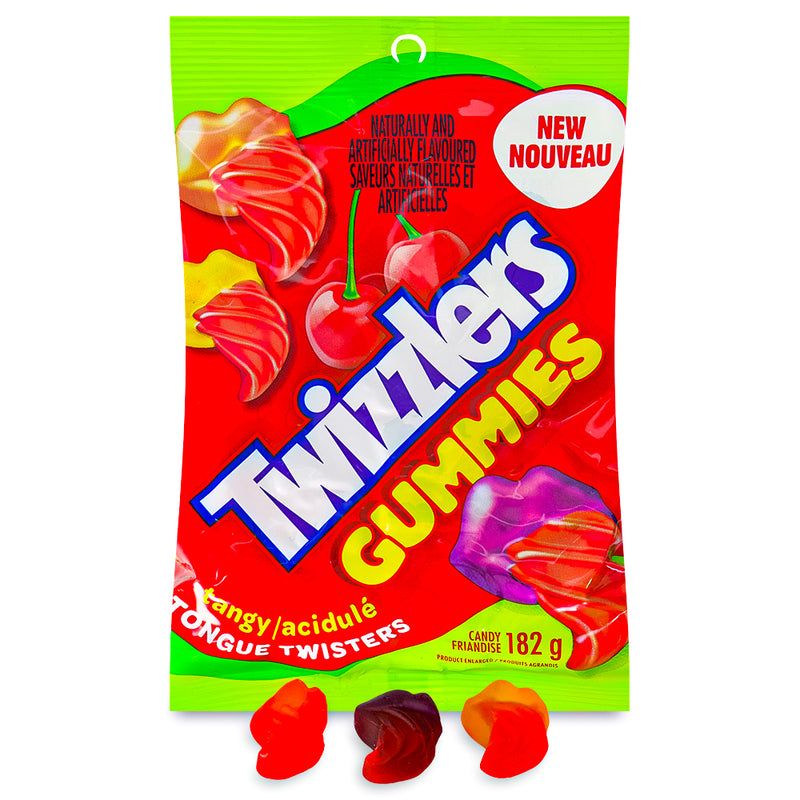 Twizzlers Gummies Tangy Tongue Twisters 182g