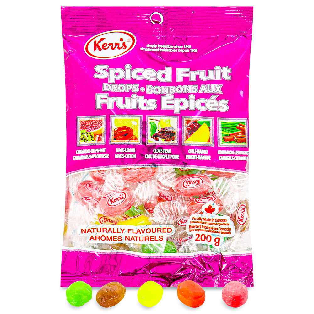 Kerrs Spiced Fruit Drops Hard Candies Candy Funhouse Candy Funhouse CA
