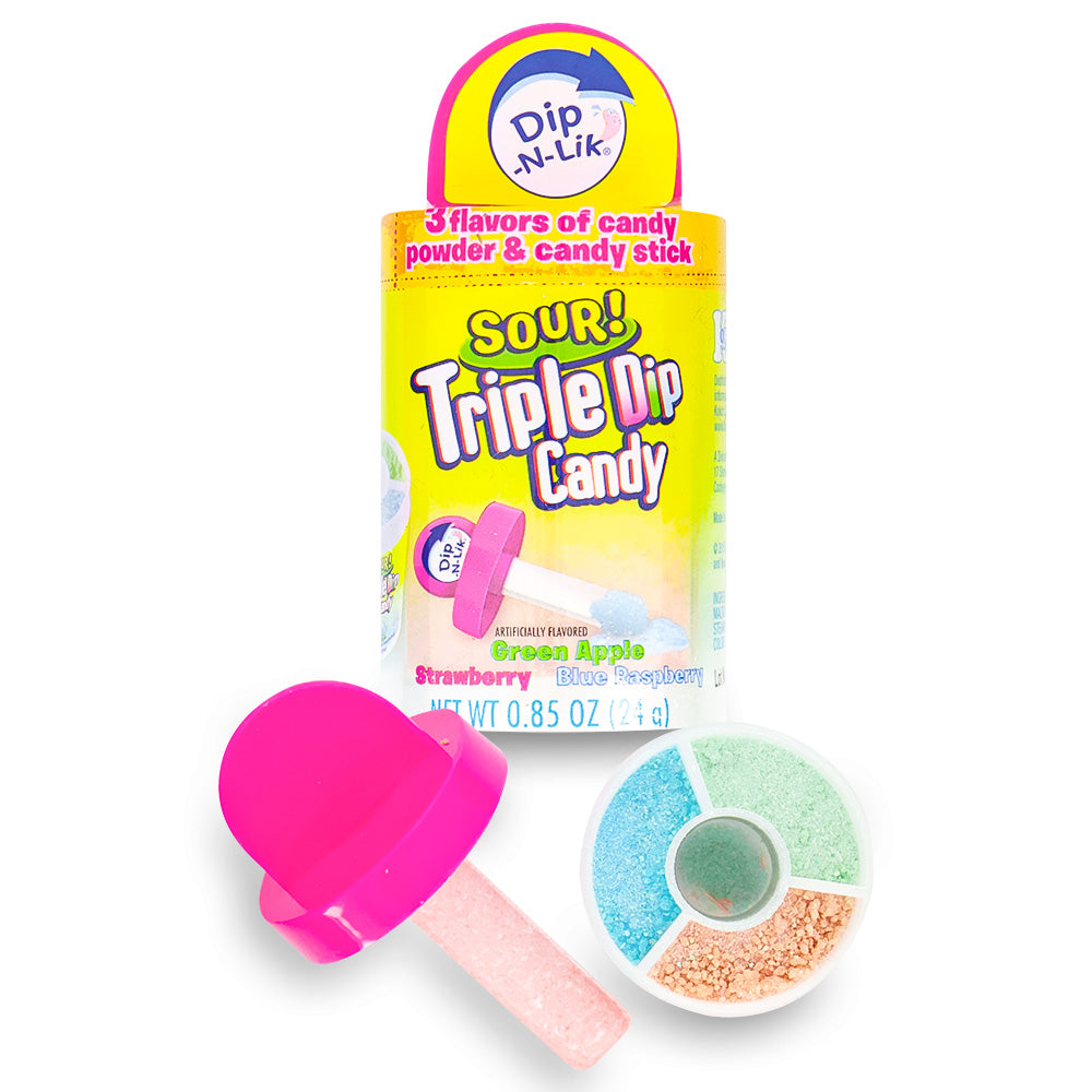 DipNLik Triple Dip Sour Candy Candy Funhouse Candy Funhouse CA