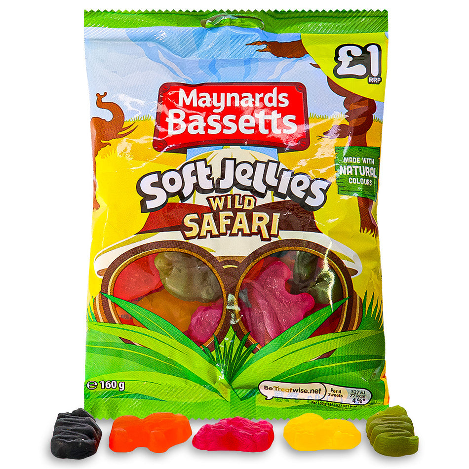 Maynards Bassetts Soft Jelly Safari UK 160g