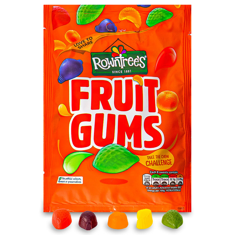 Rowntrees Fruit Gums UK 150 g