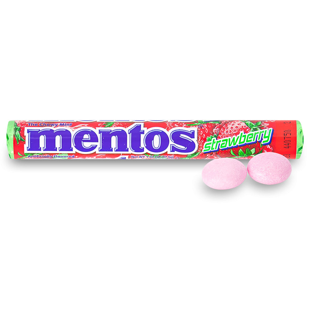 Mentos Strawberry (USA) 37.5g - Happy Candy UK LTD