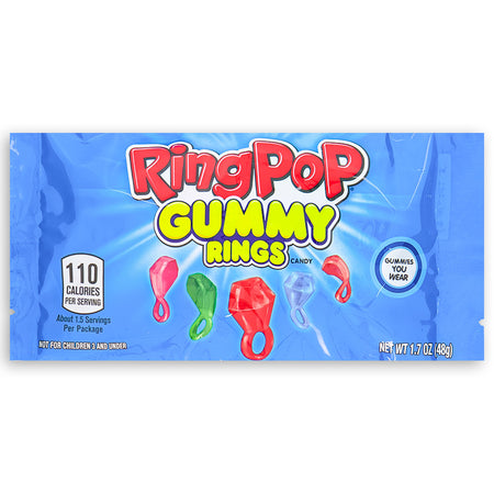 Ring Pop Gummy Rings 1.7oz Front