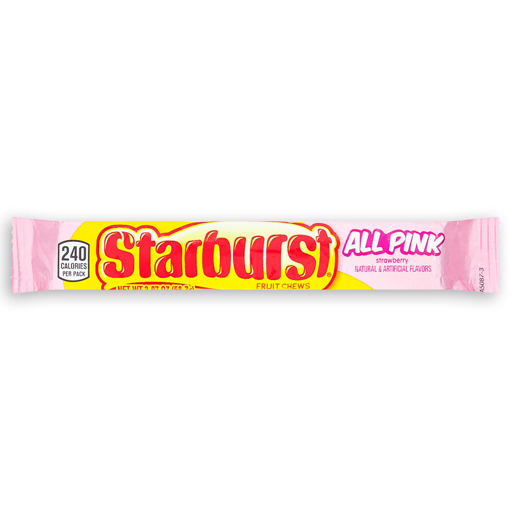 Starburst Fruit Chews All Pink 58g Front