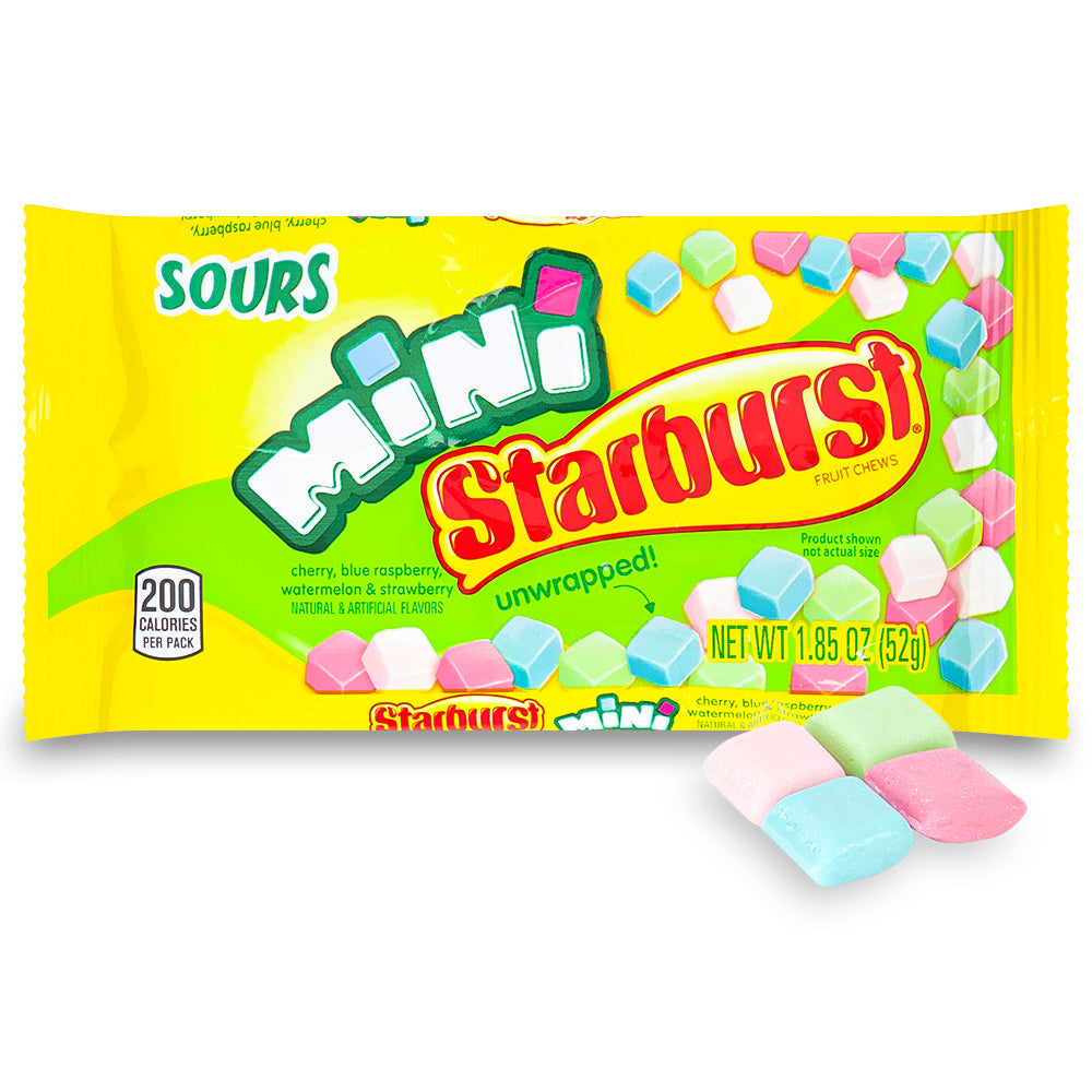 Starburst Mini Sours Candy52 g Candy Funhouse Candy Funhouse CA