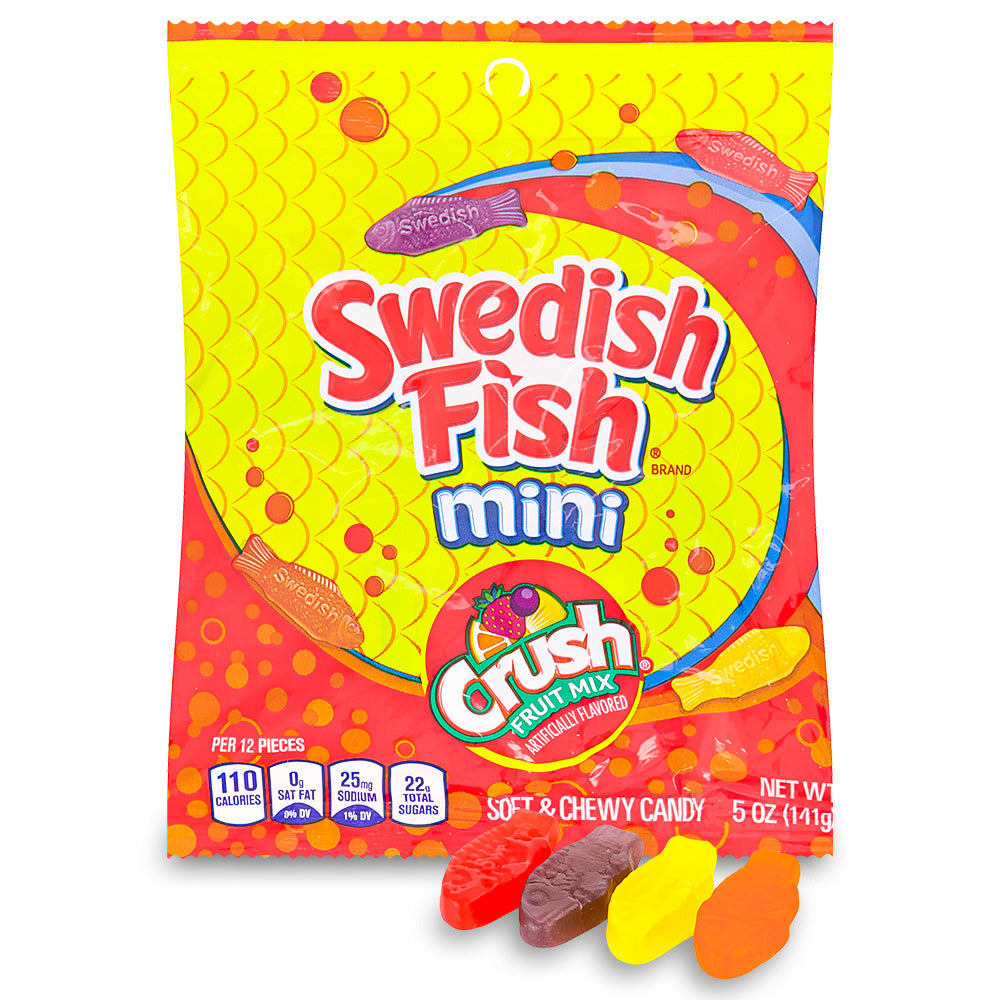  Swedish Fish Tails 2 Flavors in 1 Gummy Candy Individual  Packs, Fruit Flavored Candies for Pinata Mix and Ice Cream Toppings, Pack  of 3 : Grocery & Gourmet Food