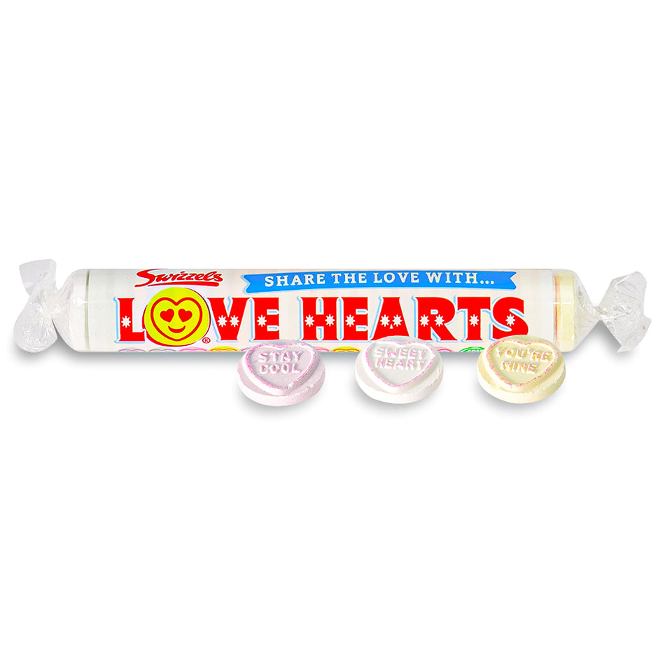 Swizzels Love Hearts Candy Roll Retro Candy