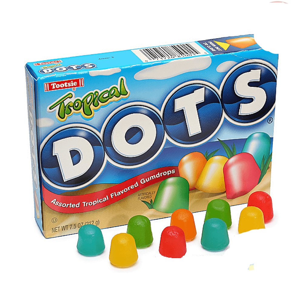 Dots Tropical Gumdrops Theatre Packs | Retro Candy – Candy Funhouse CA