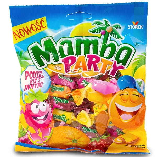 mamba party mix bag European candy assorted fruit flavours