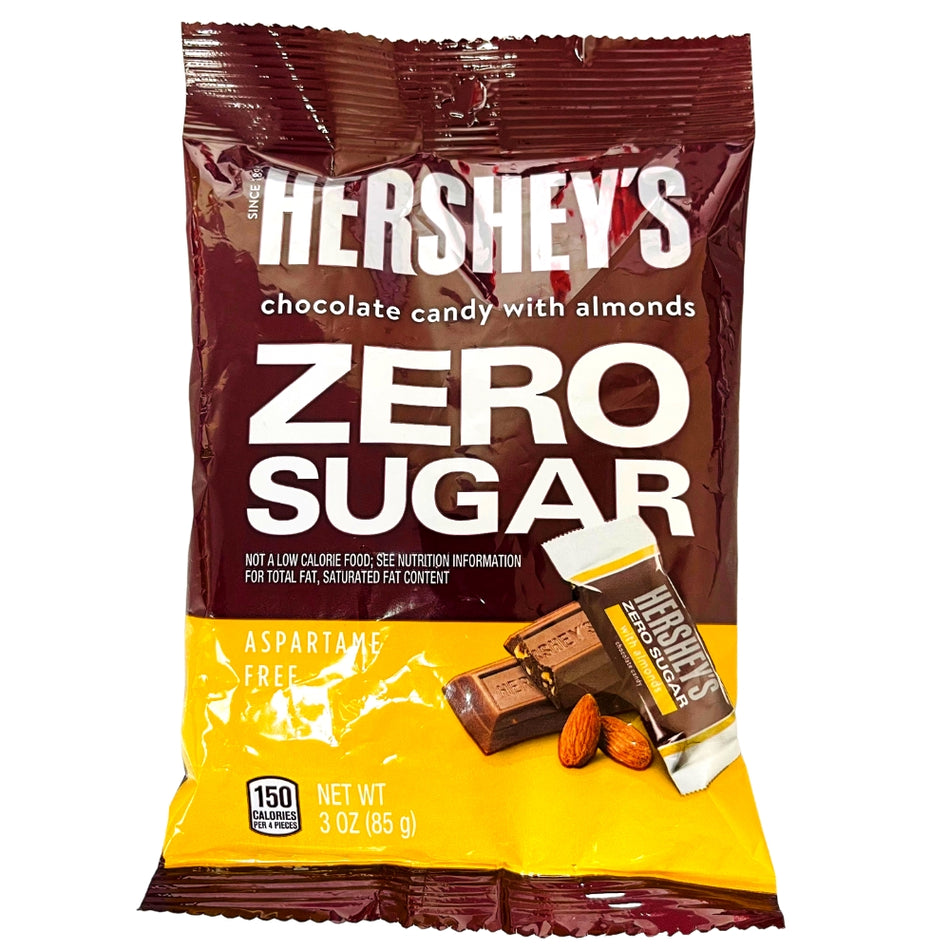 Hershey's Chocolate Candy with Almonds Zero Sugar - 85g - Hershey's Chocolate - Hershey's - Sugar Free Chocolate - Hersheys Sugar Free