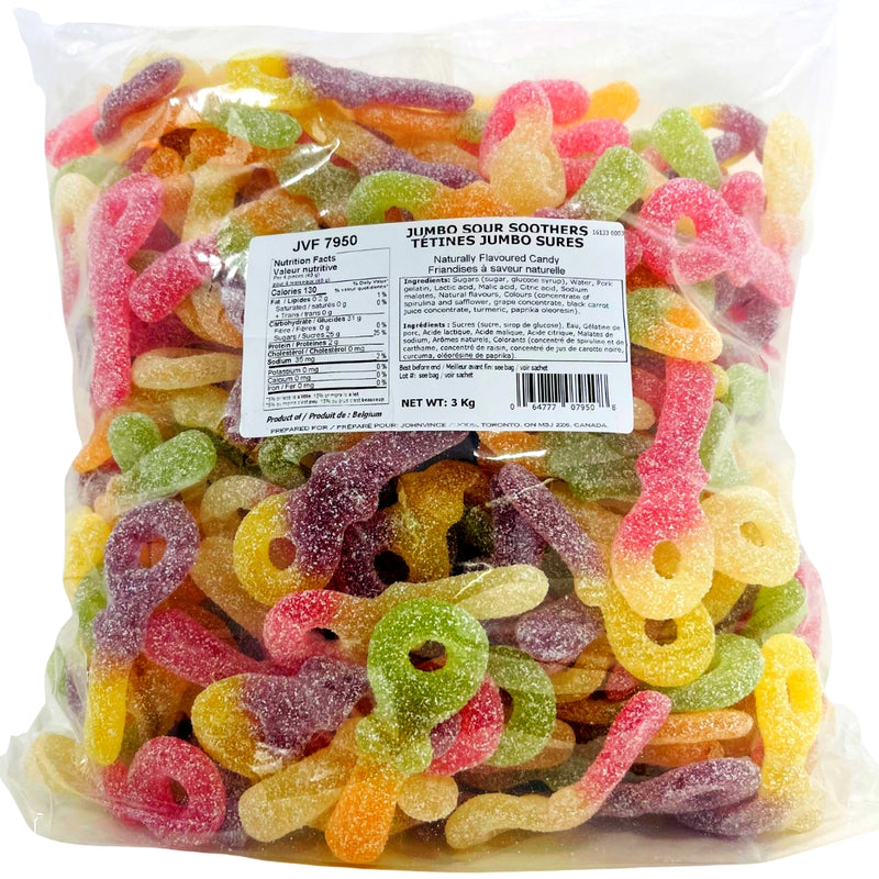 JVF Jumbo Sour Soothers - 3kg - Sour Keys