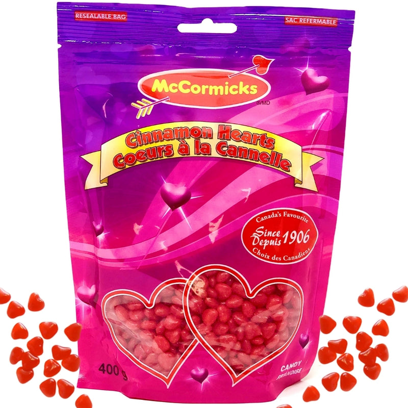 McCormick's Cinnamon Hearts - 400g canada USA valentines day candies candy