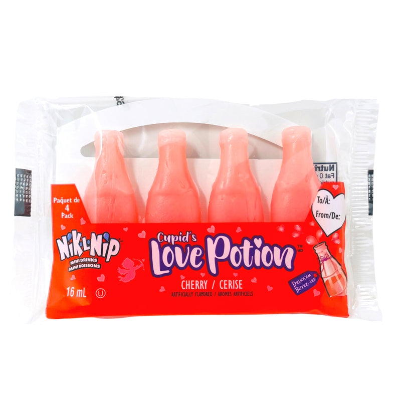 Nik-L-Nip Cupid's Love Potion 4pk - 16mL - Valentines Candy