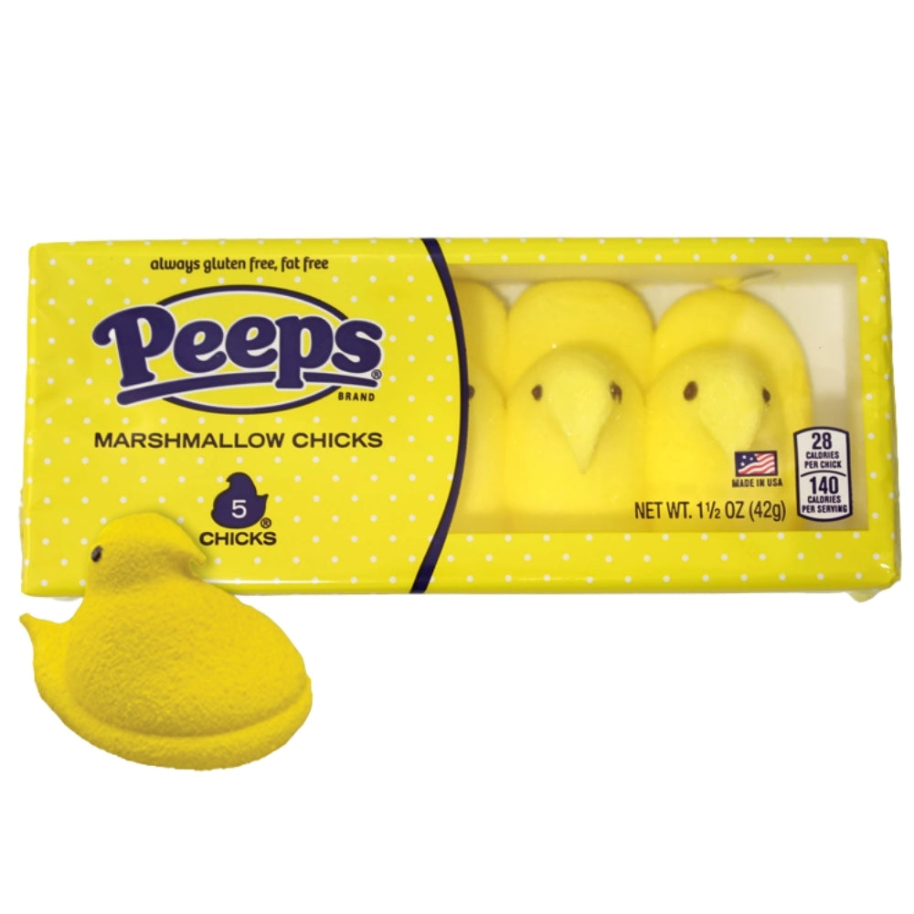 Easter Peeps 5ct Yellow Chicks 15 Oz Candy Funhouse Ca
