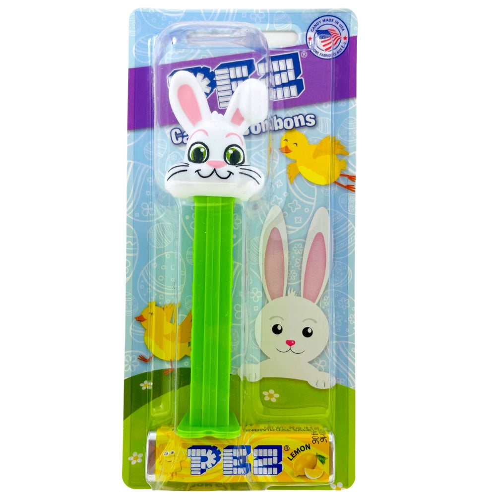PEZ Easter Floppy Bunny White PEZ Dispenser Candy Funhouse Candy