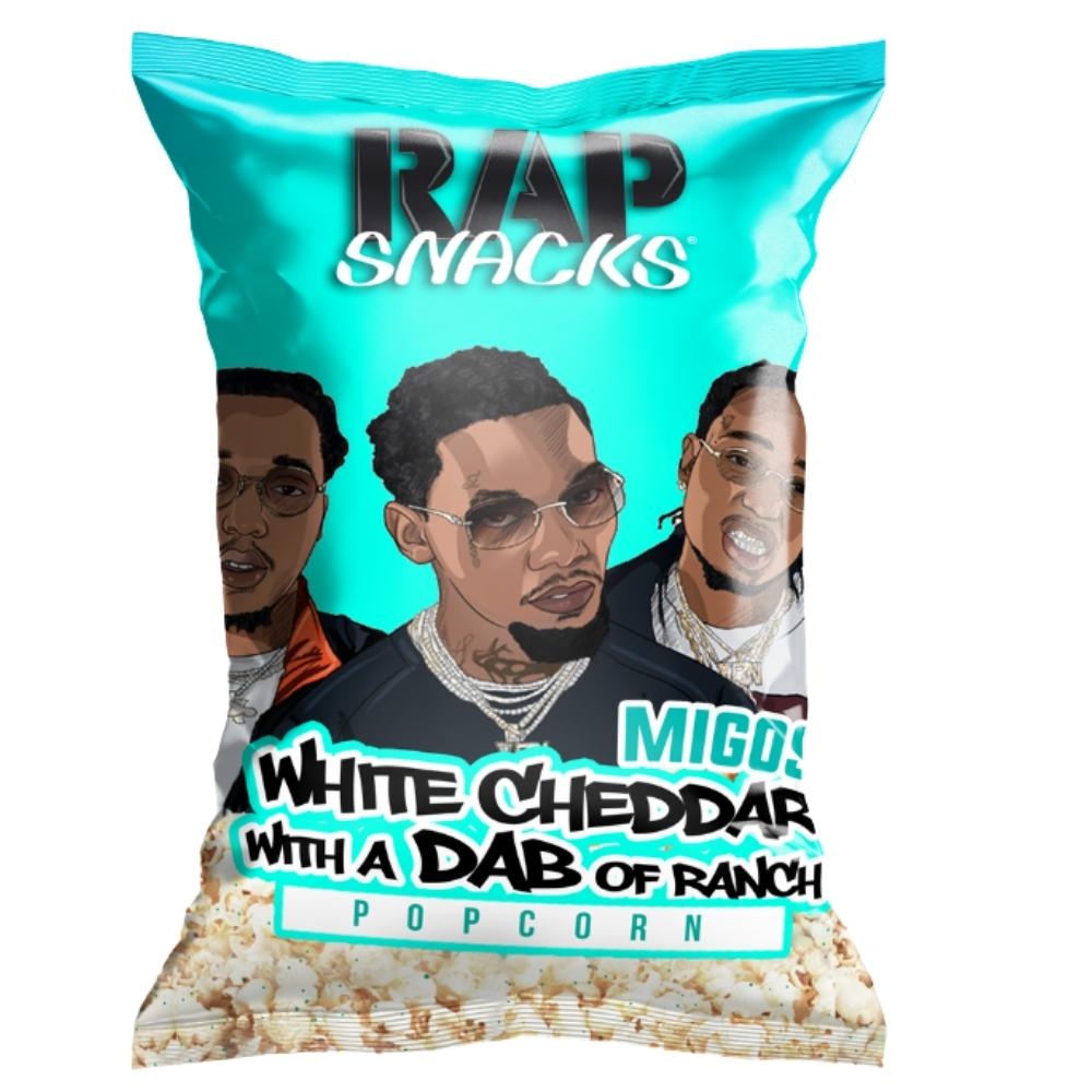 Rap Snacks Migos White Cheddar Ranch Popcorn Candy Funhouse Candy