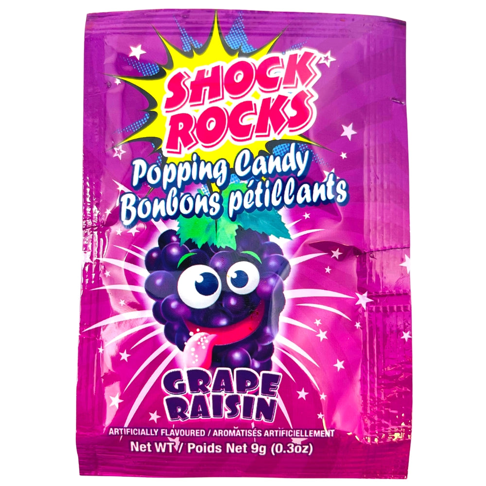 Shock Rocks Popping Candy Grape - 9g