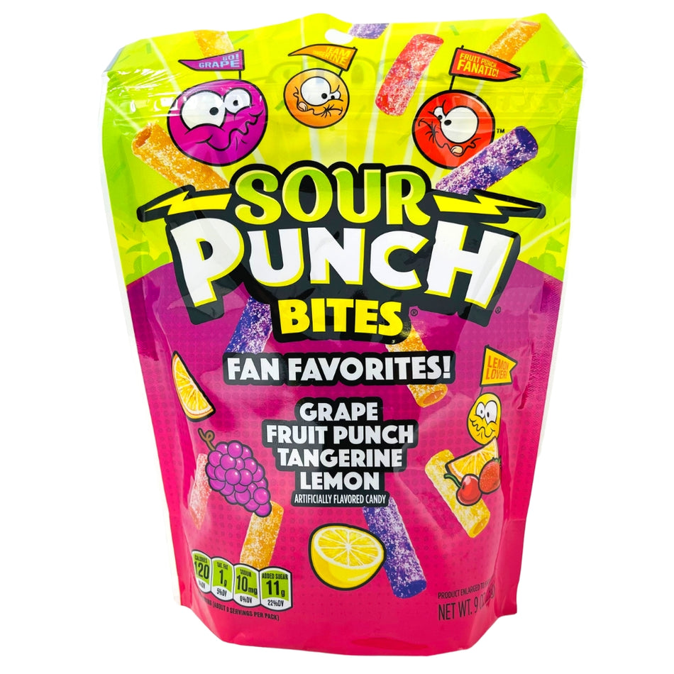 Sour Punch Bites Fan Favorites 255g - Your favourite sour candy