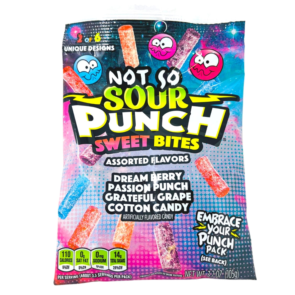 Sour Punch Bites Not So Sour Candy 105g