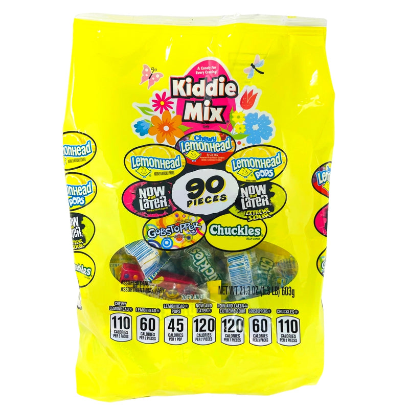 Spring Kiddie Mix - 90pc - Lemonhead - Now and Later - Now and Later Sour - Gobstoppers - Gobstopper - Chuckles - Candy Mix - Candy Pack