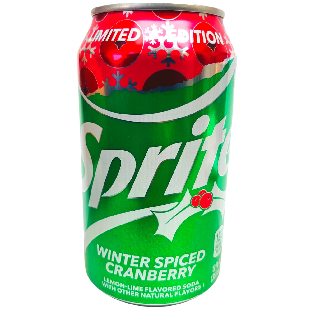 Sprite Winter Spiced Cranberry 12oz. Candy Funhouse Candy Funhouse CA