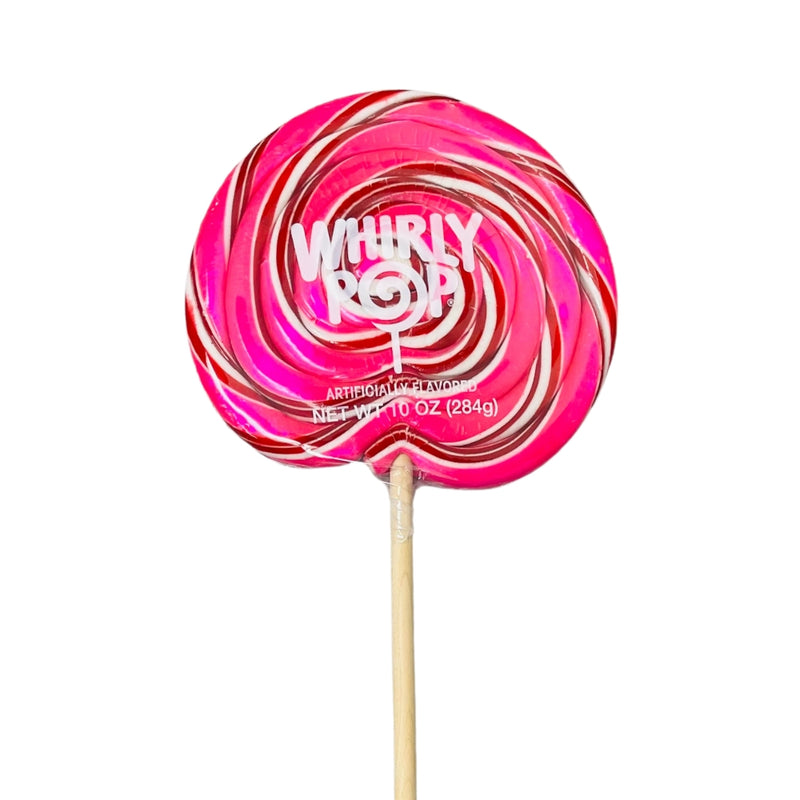 Adams & Brooks Whirly Pop Pink Red & White - 10oz