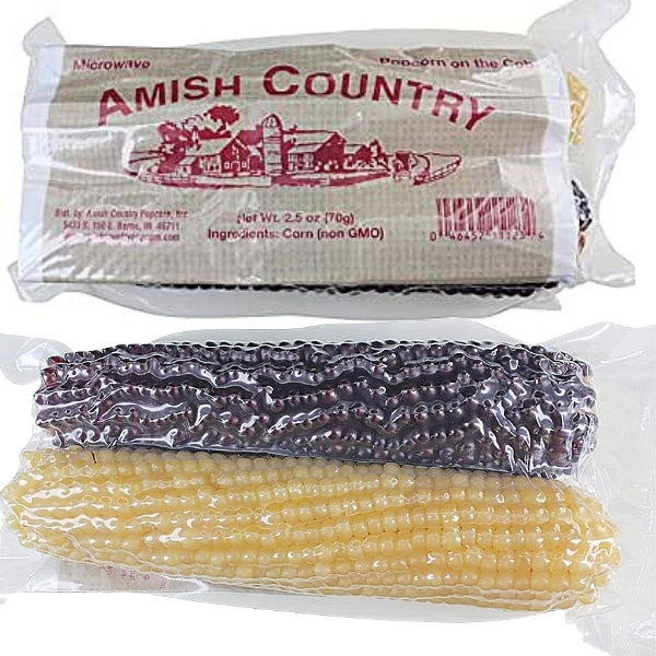 Amish Country Twin Pack Microwave Popcorn On a Cob - 70g