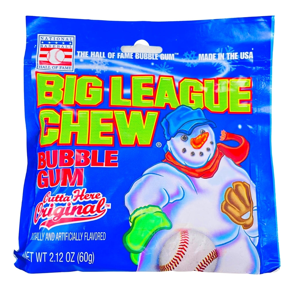 Big League Chew Blue Raspberry Bubble Gum | Candy Funhouse