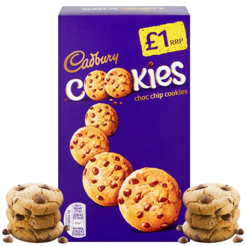 Cadbury Cookies UK - 150g chocolate chip British Britain canada