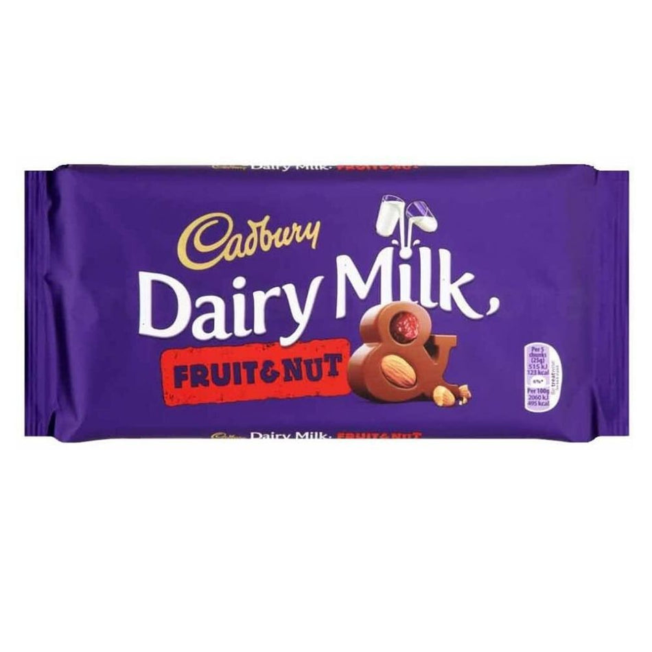 Cadbury Dairy Milk Fruit and Nut 200 g-UK