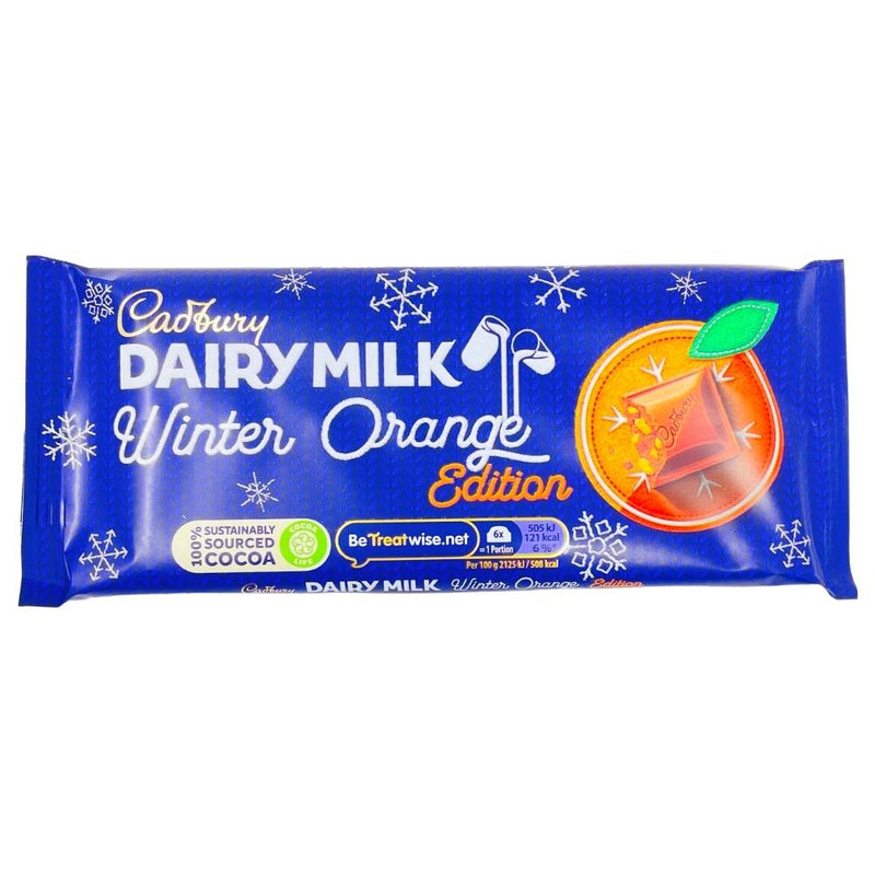 Cadbury Dairy Milk Winter Orange Edition UK