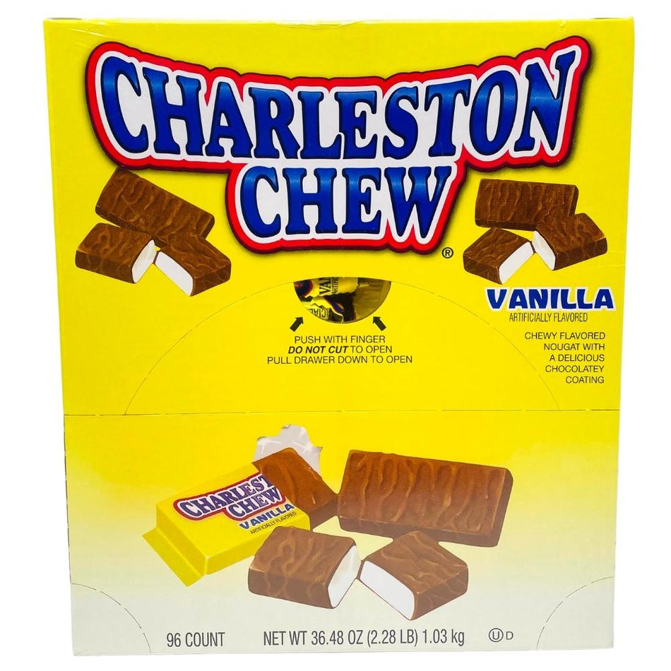 Charleston Chew Minis Vanilla 96ct - 36.48oz - Charleston Chew Minis Vanilla - Bite-sized Charleston Chew - Miniature Charleston Chew bars - Chewy vanilla nougat - On-the-go candy - Classic candy miniatures - Vanilla-flavoured candy - Chewy candy nostalgia - Shareable candy treats - Candy for movie nights - Charleston Chew - Charleston Chew Candy